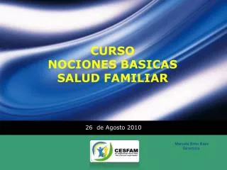 curso nociones basicas salud familiar