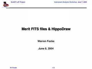 Merit FITS files &amp; HippoDraw