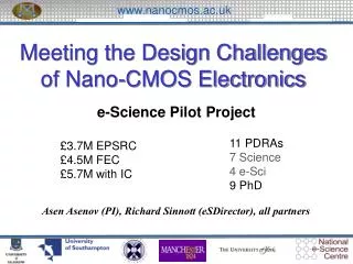 Meeting the Design Challenges of Nano-CMOS Electronics