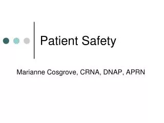 Patient Safety