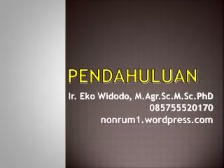 pendahuluan