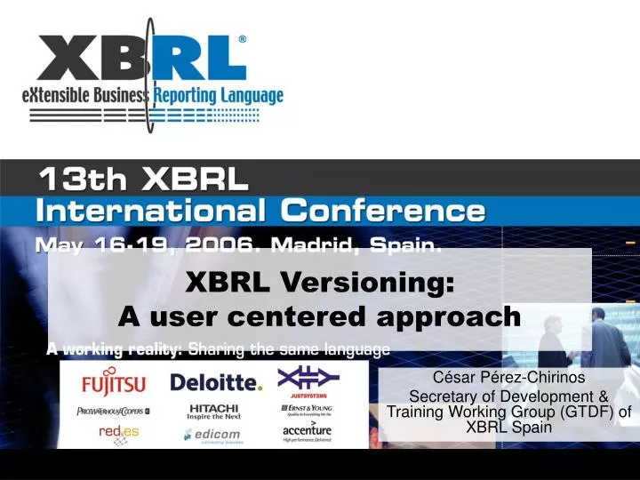 xbrl versioning a user centered approach
