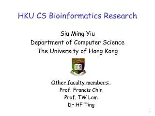 HKU CS Bioinformatics Research