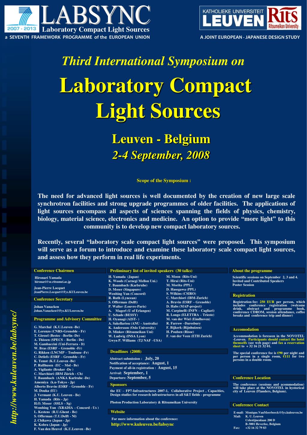 PPT - Laboratory Compact Light Sources PowerPoint Presentation, free ...