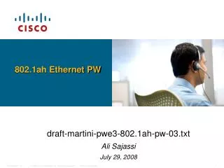 802.1ah Ethernet PW