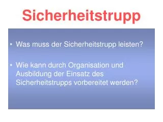 sicherheitstrupp