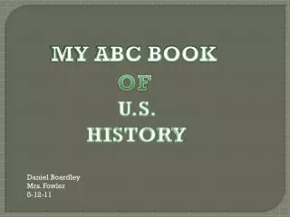 MY ABC BOOK