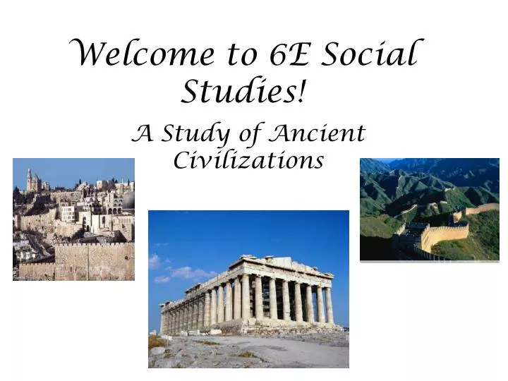 welcome to 6e social studies