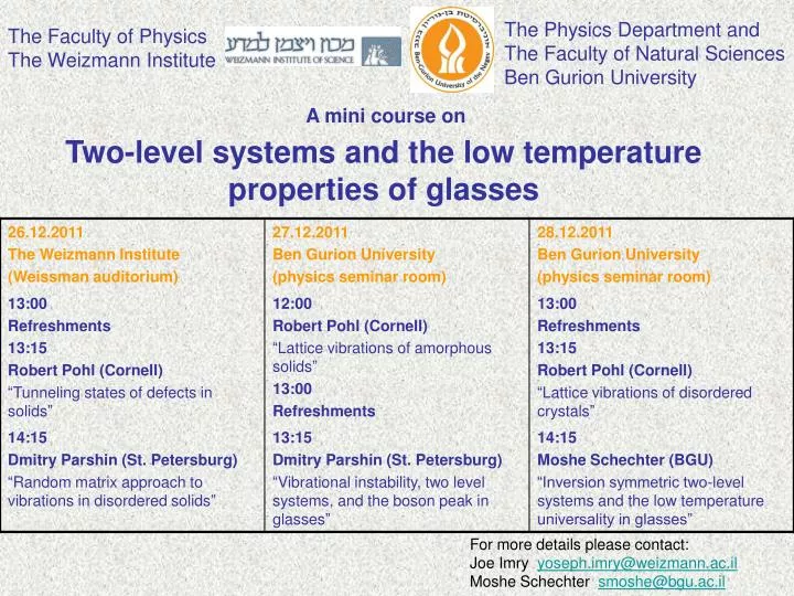 two level systems and the low temperature properties of glasses