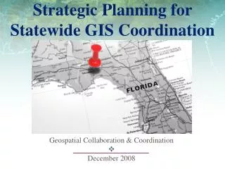 Strategic Planning for Statewide GIS Coordination
