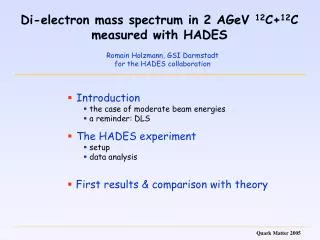 Di-electron mass spectrum in 2 AGeV 12 C+ 12 C measured with HADES