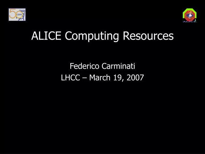 alice computing resources