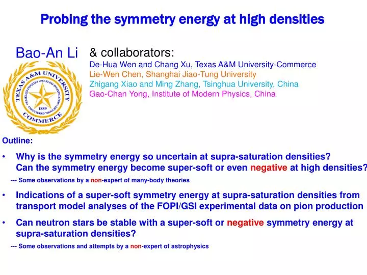 probing the symmetry energy at high densities