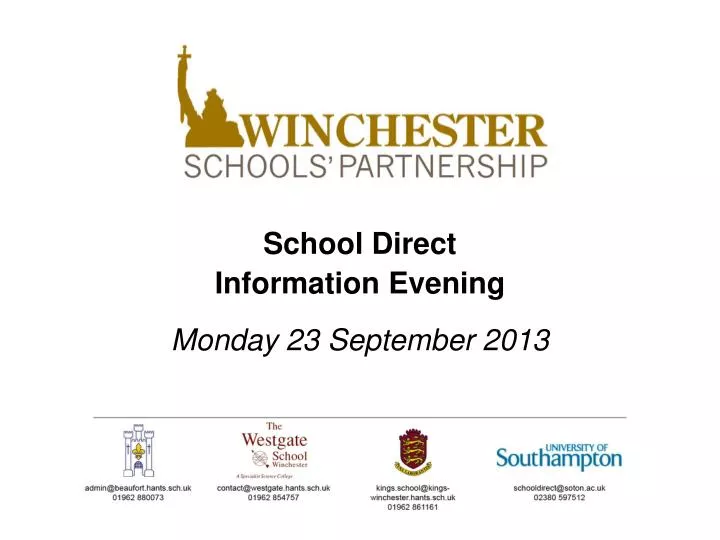 school direct information evening monday 23 september 2013