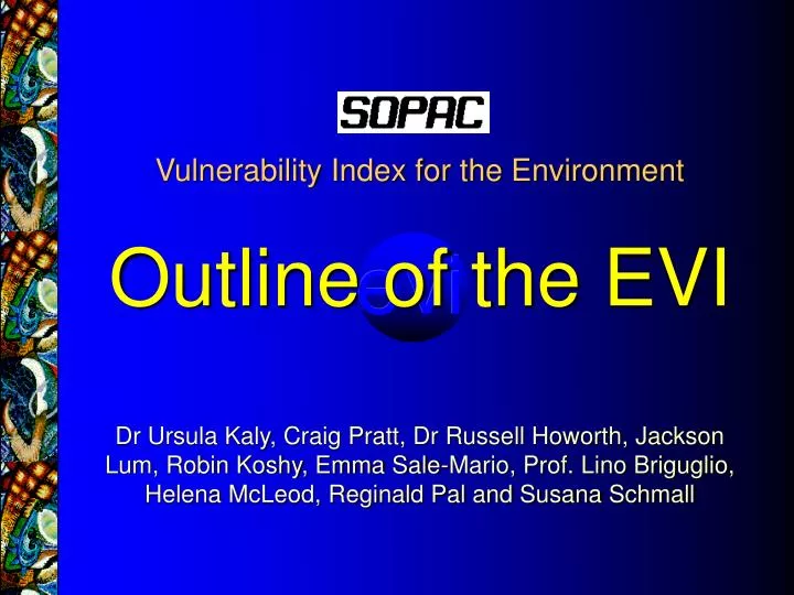 vulnerability index for the environment