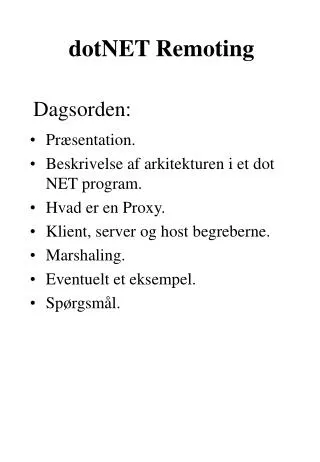 dotnet remoting