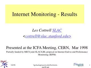 Internet Monitoring - Results