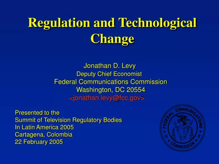 regulation and technological change