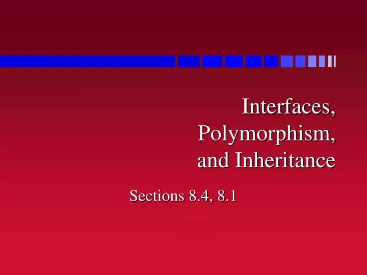 interfaces polymorphism and inheritance