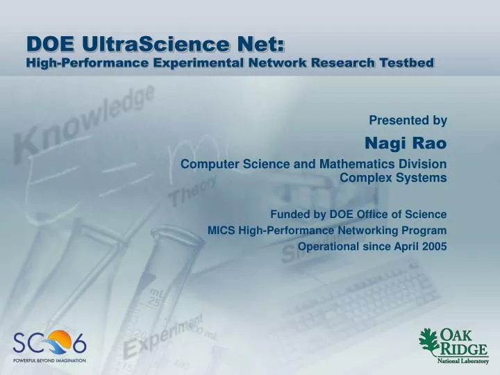 doe ultrascience net high performance experimental network research testbed