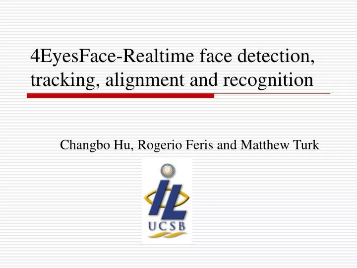 4eyesface realtime face detection tracking alignment and recognition