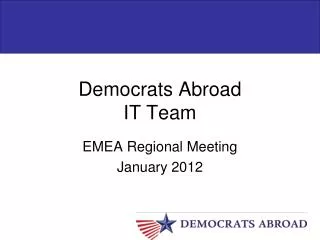 Democrats Abroad IT Team