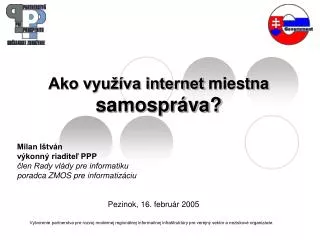 ako vyu va internet miestna samospr va