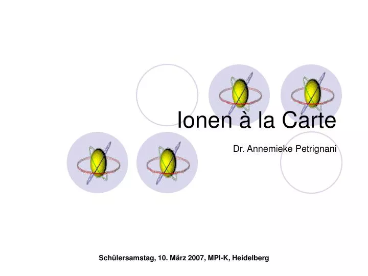 ionen la carte