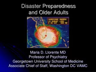 Disaster Preparedness and Older Adults
