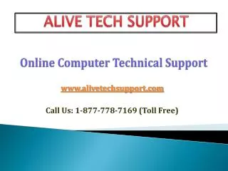 Online Computer Tech Support & Service Company