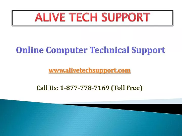 online computer technical support