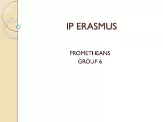 IP ERASMUS