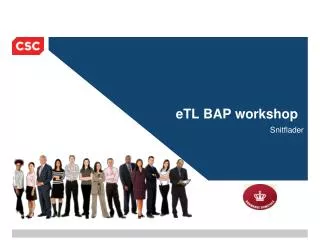 etl bap workshop