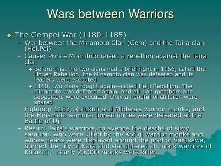 wars between warriors