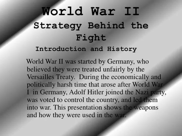 world war ii strategy behind the fight