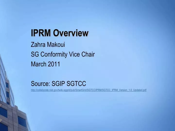 iprm overview