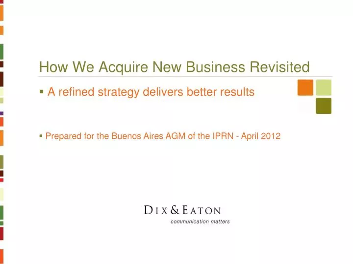 how we acquire new business revisited