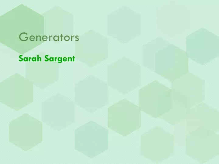 generators