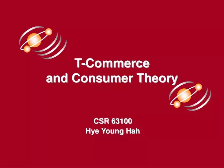 t commerce and consumer theory