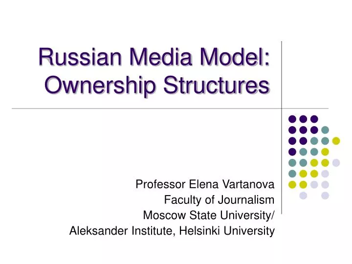 russian media model ownership structures