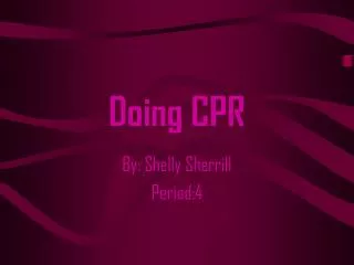 Doing CPR