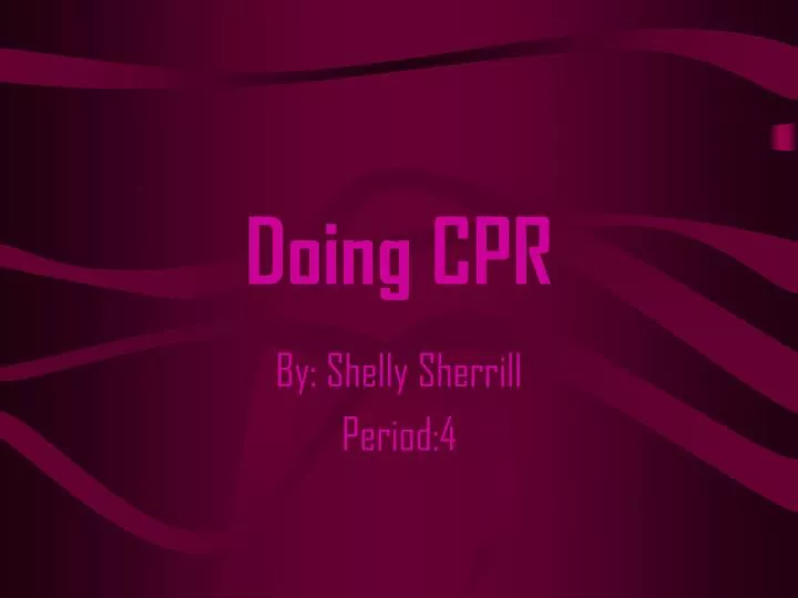 doing cpr