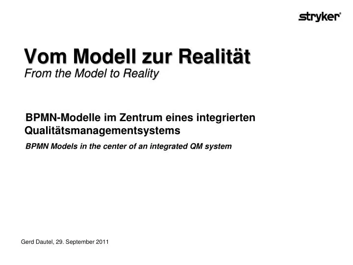 vom modell zur realit t from the model to reality