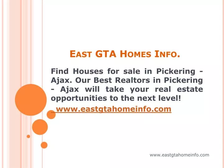 east gta homes info