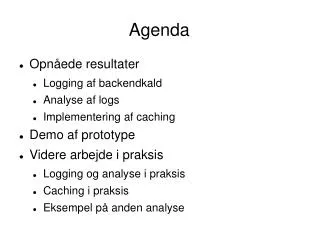 agenda
