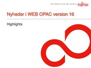 nyheder i web opac version 16