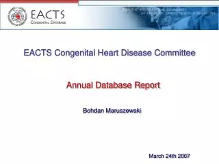 EACTS Congenital Heart Disease Committee