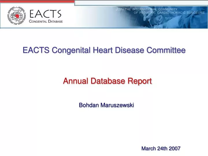 eacts congenital heart disease committee