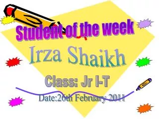 Student of the week