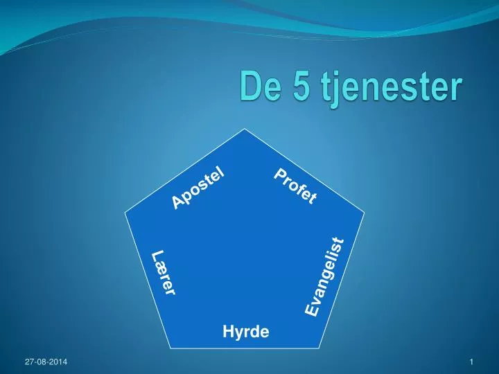 de 5 tjenester